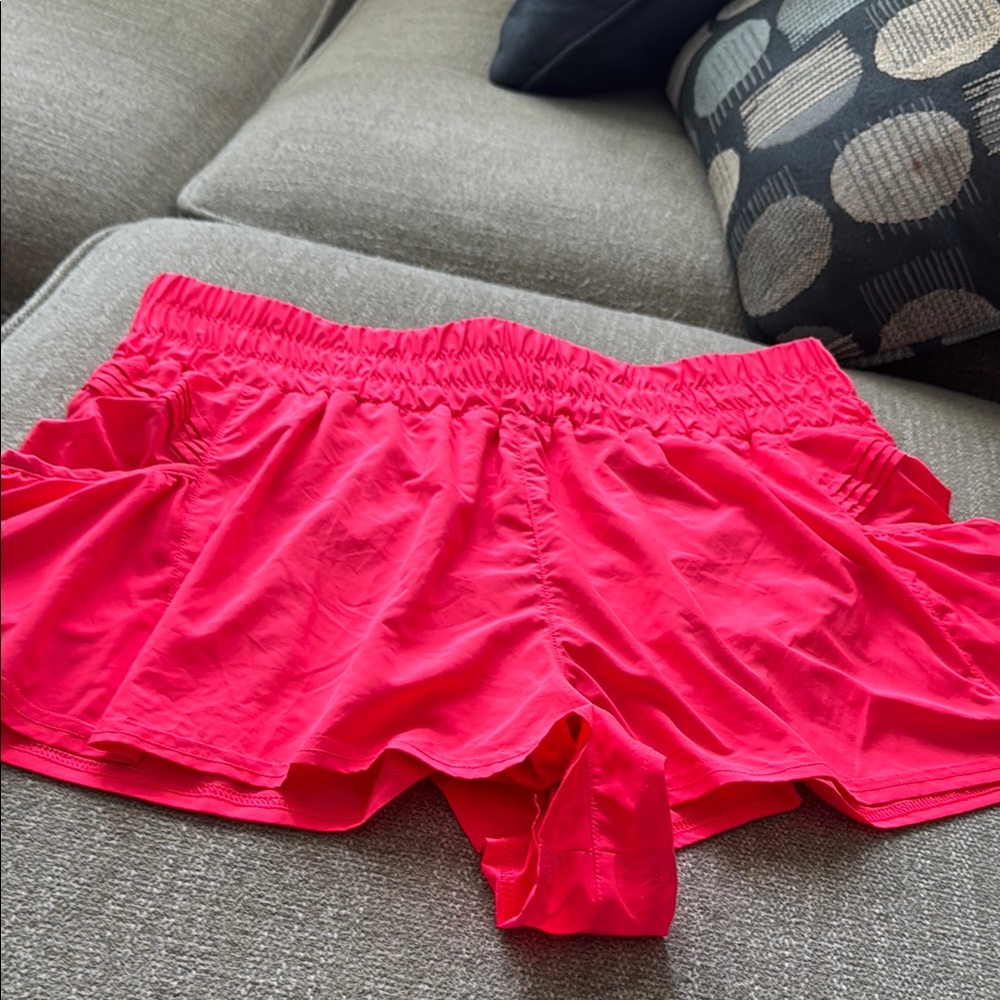Free People Fuchsia Athletic Shorts